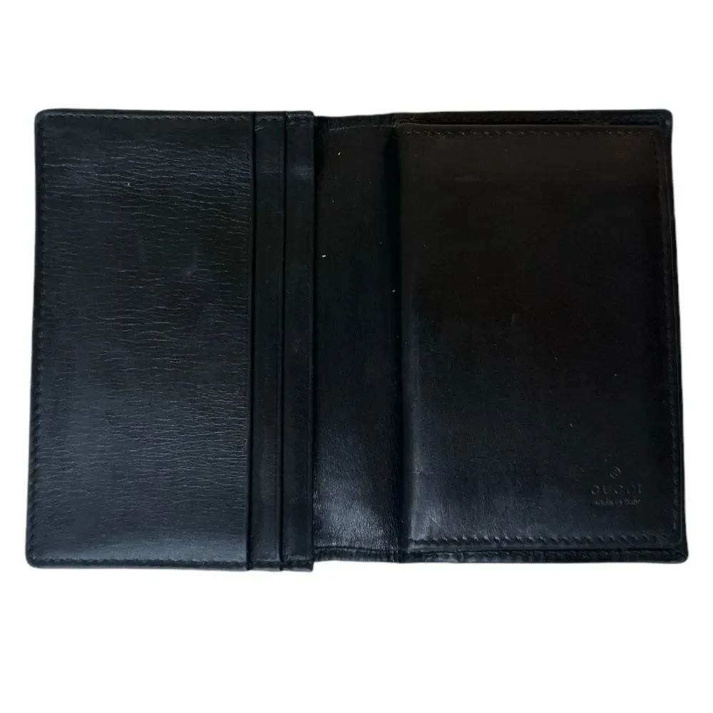 GUCCI GG Black Men’s Leather Wallet - Picture 3 of 8